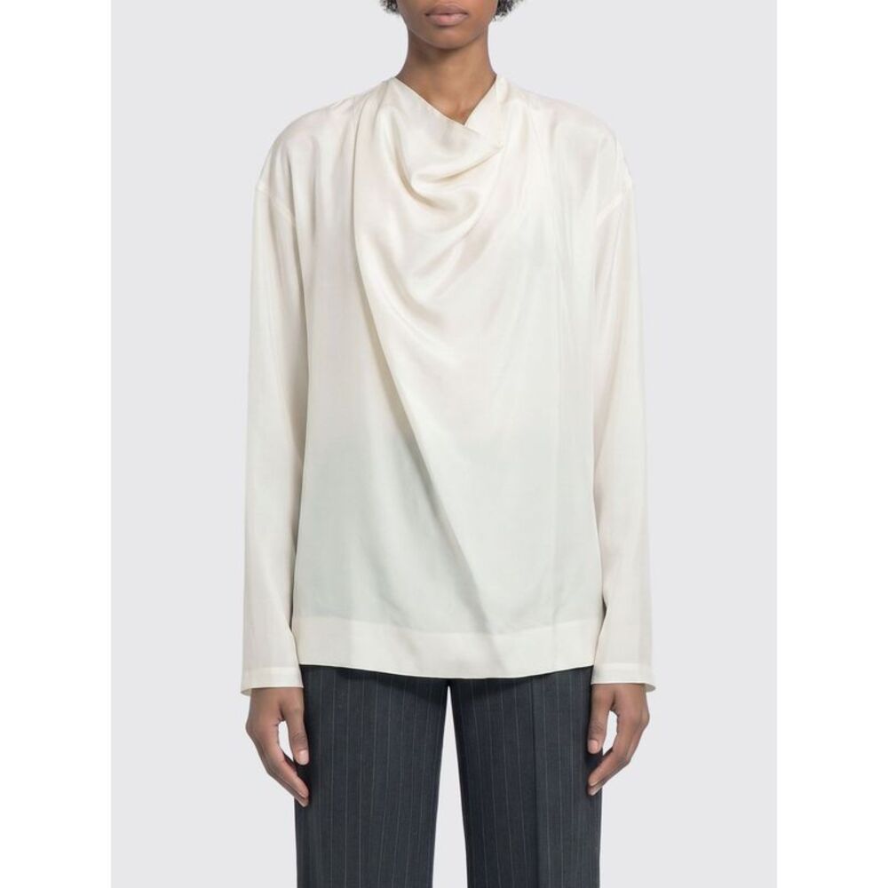 Carven Women Carven Draped Silk Blouse